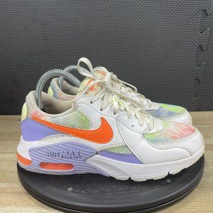 Nike Air Max Excee Womens Size 8 Shoes White Purple Sneakers Low Top Trainers